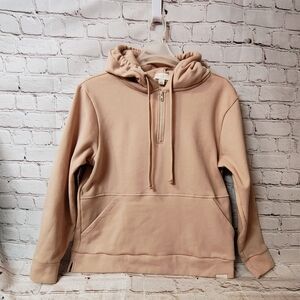Pond Los Angeles Travel Zip Essential Rose Hoodie Large